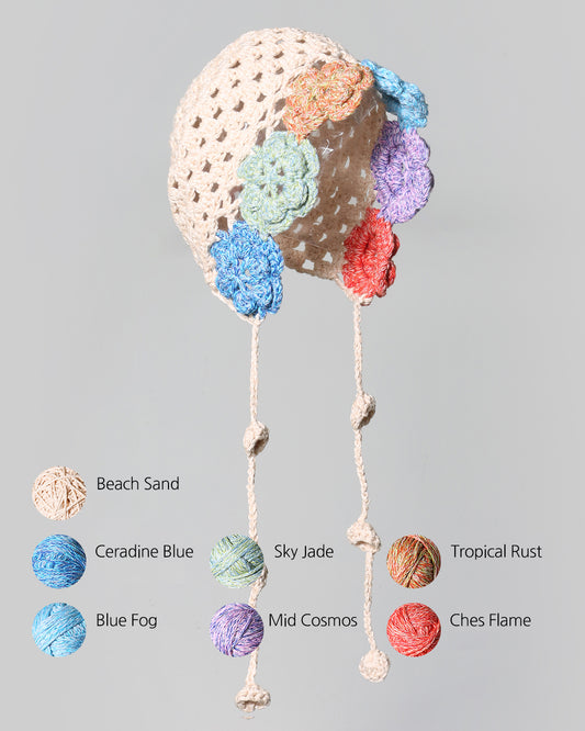 フローラルボンネット(ベビー&キッズ用) キット / Floral Bonnet Hat KIT