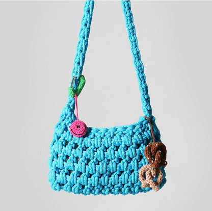 ピンクのスマイルバッグチャーム / Pink Smile Bag Charm